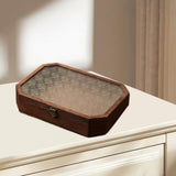 Maxbell Wooden Desktop Storage Box Reusable Display Holder for Office Pantry Cabinet L