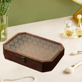 Maxbell Wooden Desktop Storage Box Reusable Display Holder for Office Pantry Cabinet L
