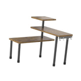 Maxbell Kitchen Counter Shelf 3 Tier with Hooks for Coffee Station Office Countertop