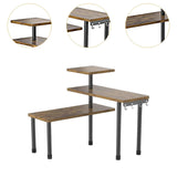 Maxbell Kitchen Counter Shelf 3 Tier with Hooks for Coffee Station Office Countertop