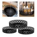 Maxbell Turntable Tray Rotating Round Turntable Organizer for Bathroom Pantry Dining S