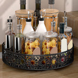 Maxbell Turntable Tray Rotating Round Turntable Organizer for Bathroom Pantry Dining L