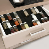 Maxbell Spice Drawer Organizer Racks Spice Racks for Restaurant Bedroom Drawing Room black