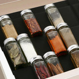 Maxbell Spice Drawer Organizer Racks Spice Racks for Restaurant Bedroom Drawing Room black