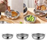 Maxbell Fried Food Server Stainless Steel Net Basket for Home Kitchen Barbecue Grill S