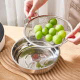 Maxbell Fried Food Server Stainless Steel Net Basket for Home Kitchen Barbecue Grill S