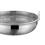 Maxbell Fried Food Server Stainless Steel Net Basket for Home Kitchen Barbecue Grill S