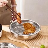 Maxbell Fried Food Server Stainless Steel Net Basket for Home Kitchen Barbecue Grill M
