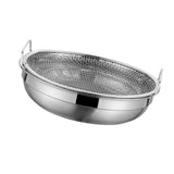 Maxbell Fried Food Server Stainless Steel Net Basket for Home Kitchen Barbecue Grill M