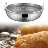 Maxbell Fried Food Server Stainless Steel Net Basket for Home Kitchen Barbecue Grill L
