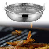 Maxbell Fried Food Server Stainless Steel Net Basket for Home Kitchen Barbecue Grill L