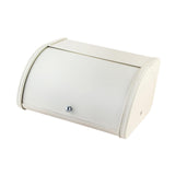Maxbell Bread Box Roll Top Rustic Bread Box Bin for Coffee Shop Farmhouse Countertop white