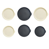 Maxbell Silicone Stretch Lid Versatile Round Silicone Storage Cover for Kitchen Cups 8inch white