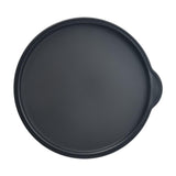 Maxbell Silicone Stretch Lid Versatile Round Silicone Storage Cover for Kitchen Cups 7inch black