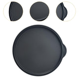 Maxbell Silicone Stretch Lid Versatile Round Silicone Storage Cover for Kitchen Cups 7inch black