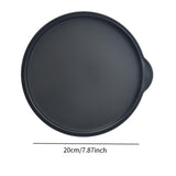 Maxbell Silicone Stretch Lid Versatile Round Silicone Storage Cover for Kitchen Cups 8inch black