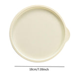 Maxbell Silicone Stretch Lid Versatile Round Silicone Storage Cover for Kitchen Cups 7inch white