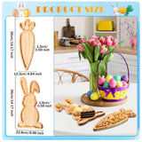Maxbell Wooden Serving Platter Festivals Gifts Wooden Tray for Fruit Bread Appetizer Rabbit Shaped