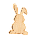 Maxbell Wooden Serving Platter Festivals Gifts Wooden Tray for Fruit Bread Appetizer Rabbit Shaped