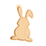 Maxbell Wooden Serving Platter Festivals Gifts Wooden Tray for Fruit Bread Appetizer Rabbit Shaped