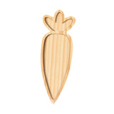 Maxbell Wooden Serving Platter Festivals Gifts Wooden Tray for Fruit Bread Appetizer Carrot Shaped