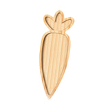 Maxbell Wooden Serving Platter Festivals Gifts Wooden Tray for Fruit Bread Appetizer Carrot Shaped