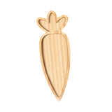 Maxbell Wooden Serving Platter Festivals Gifts Wooden Tray for Fruit Bread Appetizer Carrot Shaped