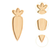 Maxbell Wooden Serving Platter Festivals Gifts Wooden Tray for Fruit Bread Appetizer Carrot Shaped