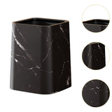Maxbell Marble Waste Bin Reusable Paper Basket Trash Bin for Kitchen Bathroom Office Black M