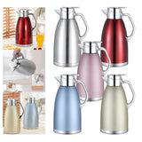 Maxbell Thermal Insulated Carafes Kettle 2.3L Drink Dispenser for Office Coffee silvery