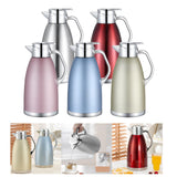 Maxbell Thermal Insulated Carafes Kettle 2.3L Drink Dispenser for Office Coffee silvery
