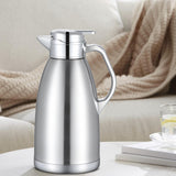 Maxbell Thermal Insulated Carafes Kettle 2.3L Drink Dispenser for Office Coffee silvery