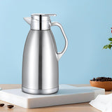 Maxbell Thermal Insulated Carafes Kettle 2.3L Drink Dispenser for Office Coffee silvery