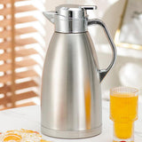 Maxbell Thermal Insulated Carafes Kettle 2.3L Drink Dispenser for Office Coffee silvery