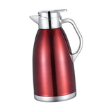 Maxbell Thermal Insulated Carafes Kettle 2.3L Drink Dispenser for Office Coffee red