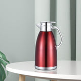 Maxbell Thermal Insulated Carafes Kettle 2.3L Drink Dispenser for Office Coffee red
