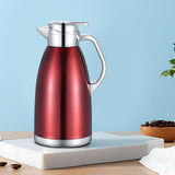 Maxbell Thermal Insulated Carafes Kettle 2.3L Drink Dispenser for Office Coffee red