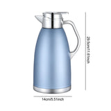 Maxbell Thermal Insulated Carafes Kettle 2.3L Drink Dispenser for Office Coffee blue