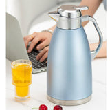 Maxbell Thermal Insulated Carafes Kettle 2.3L Drink Dispenser for Office Coffee blue