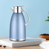 Maxbell Thermal Insulated Carafes Kettle 2.3L Drink Dispenser for Office Coffee blue