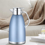Maxbell Thermal Insulated Carafes Kettle 2.3L Drink Dispenser for Office Coffee blue