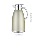 Maxbell Thermal Insulated Carafes Kettle 2.3L Drink Dispenser for Office Coffee gold
