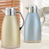 Maxbell Thermal Insulated Carafes Kettle 2.3L Drink Dispenser for Office Coffee gold