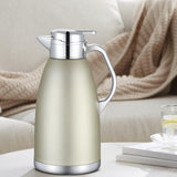 Maxbell Thermal Insulated Carafes Kettle 2.3L Drink Dispenser for Office Coffee gold