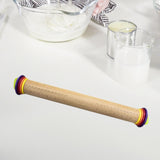 Maxbell Rolling Pin with Removable Thickness Rings Roller Rod for Cookies Pie Pastry