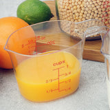 Maxbell 3 Pieces Measuring Cup Set Portable Food Grade with Scale for Home Oil Flour