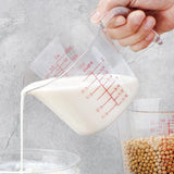 Maxbell 3 Pieces Measuring Cup Set Portable Food Grade with Scale for Home Oil Flour