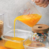 Maxbell 3 Pieces Measuring Cup Set Portable Food Grade with Scale for Home Oil Flour