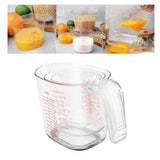Maxbell 3 Pieces Measuring Cup Set Portable Food Grade with Scale for Home Oil Flour