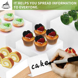 Maxbell Acrylic Display Stands Dessert Table Display Set for Food Catering Cosmetics Style C